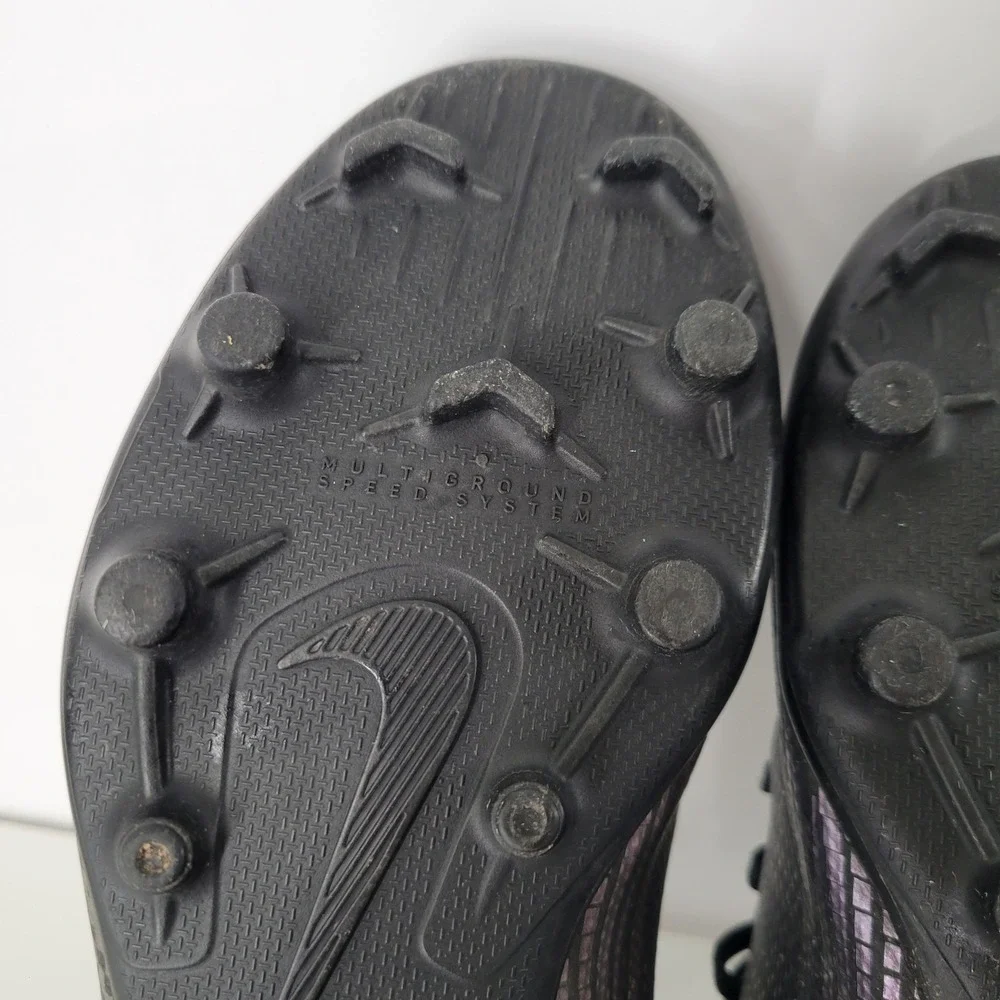 Nike‎ 4.5Y Mercurial Superfly 7 Academy MG Black Violet Soccer Cleats AT8150-010